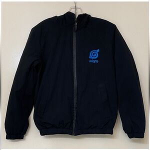 Black Naruto Jacket with Blue Logo